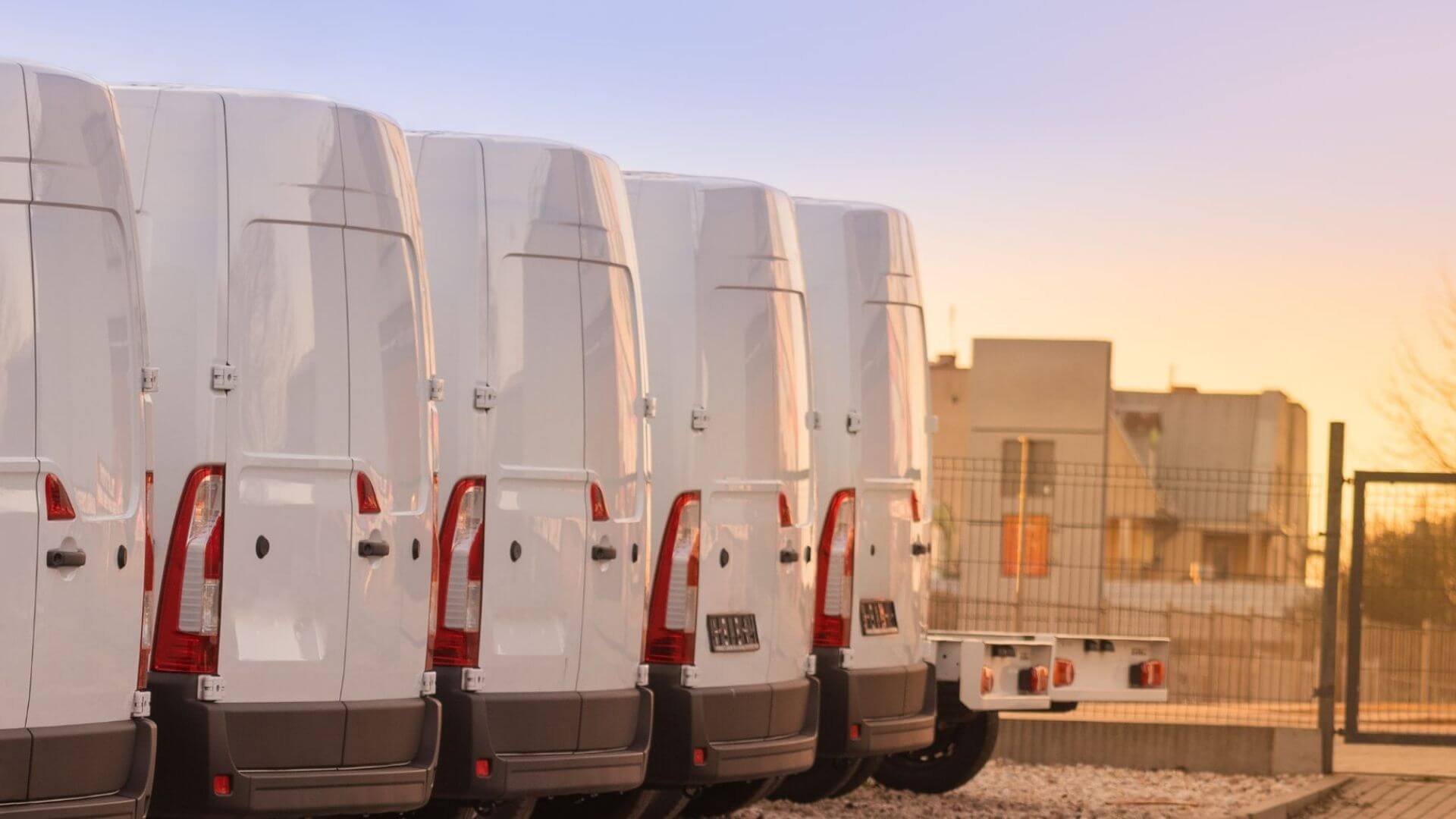 Commercial fleet vehicles serviced by auto body repair specialists in Phoenix, AZ.